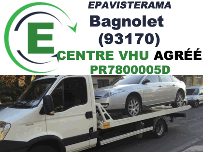 Epaviste Bagnolet, enlèvement d'épave gratuit